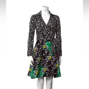Diane von Furstenberg Floral Wrap Dress
